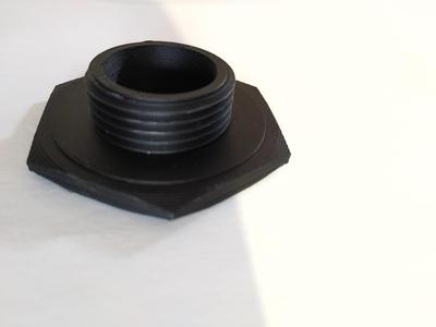 1" thread water tank flange adapter