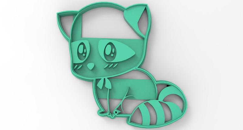 Raccoon Cookie Cutter