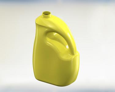 Gallon Curved Plastic HDPE Mold 3D print model