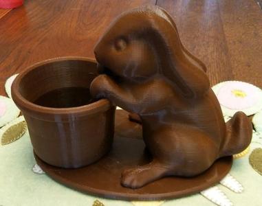 Easter or Year of the Rabbit Bunny Planter