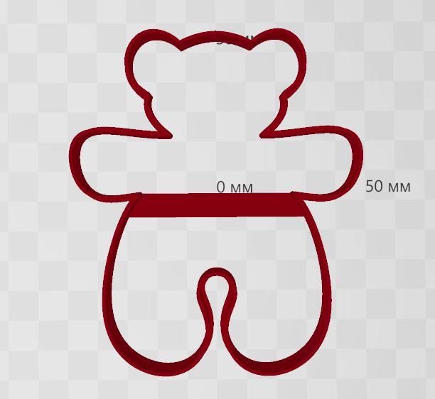 BEAR TOY COOKIE CUTTER