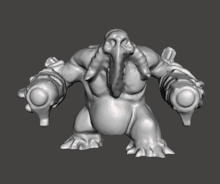 DOOM3 MACUBUS FIRING MINIATURE MODEL FIGURE FOR SCIFI GAMES RPG DND