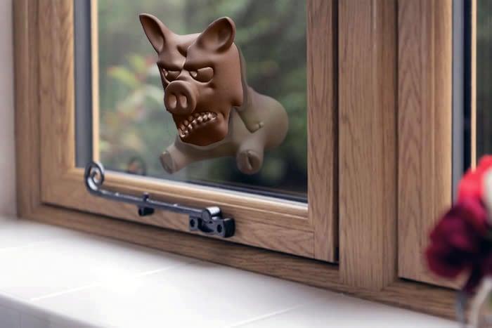 Angry Pig - Window Decoration