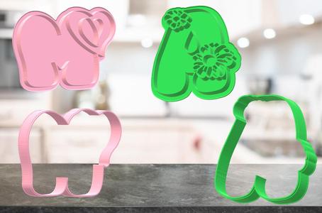Mother's day Cookie Cutter - Letter A-1