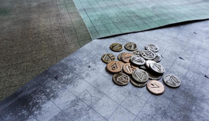 v2 coins For dungeons and dragons & Tabletop Games