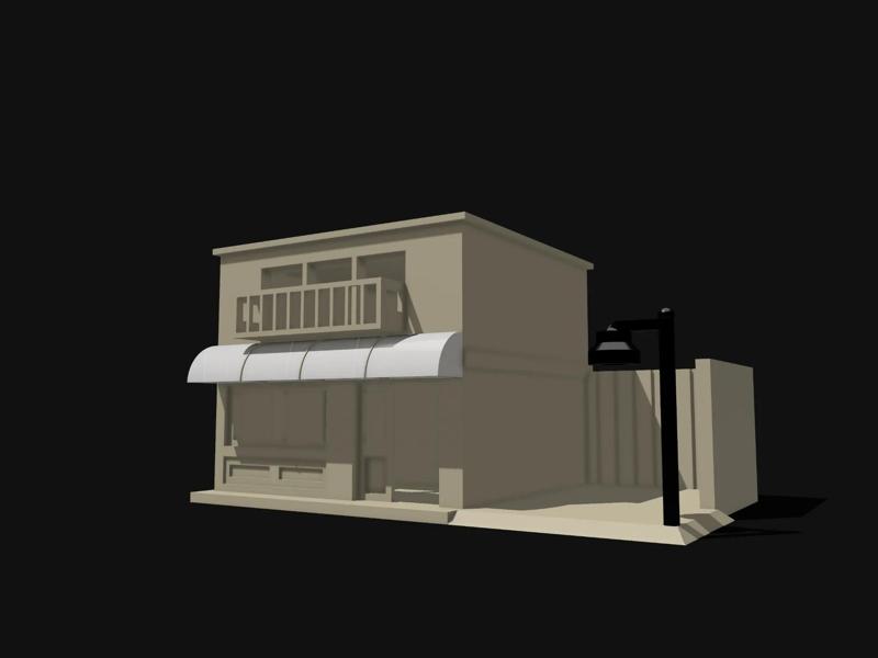 Fujiwara Tofu Shop (largest size printable on the A1, approximately 1:18 scale)