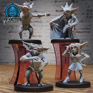 Nibbler Goblin Set / Horror Night Encounter / Evil Creature / Demonic Monster / Devil Beast / Green Skin Leader