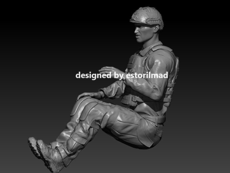 hummer humvee driver soldier two versions