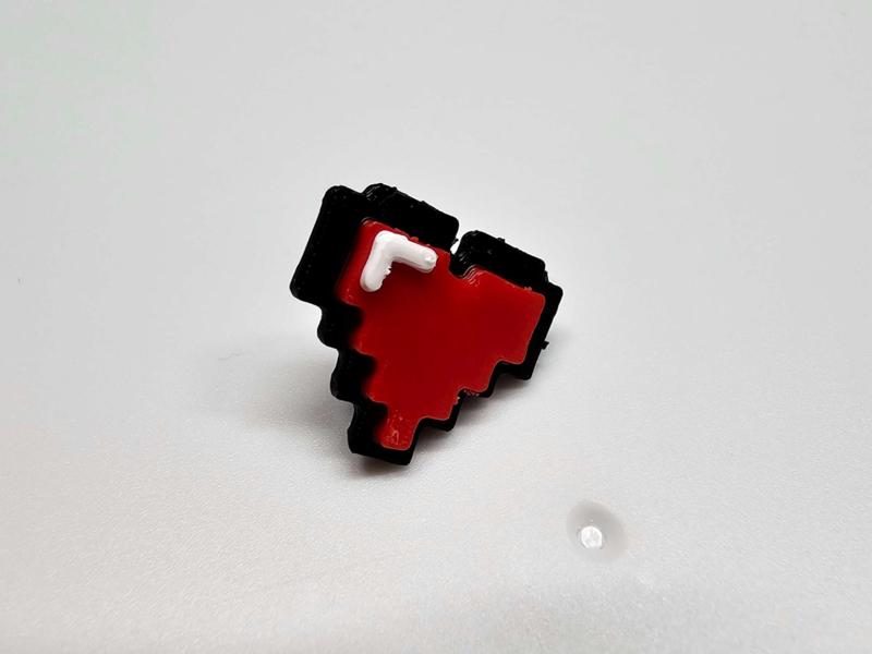 Pixel Heart Earrings