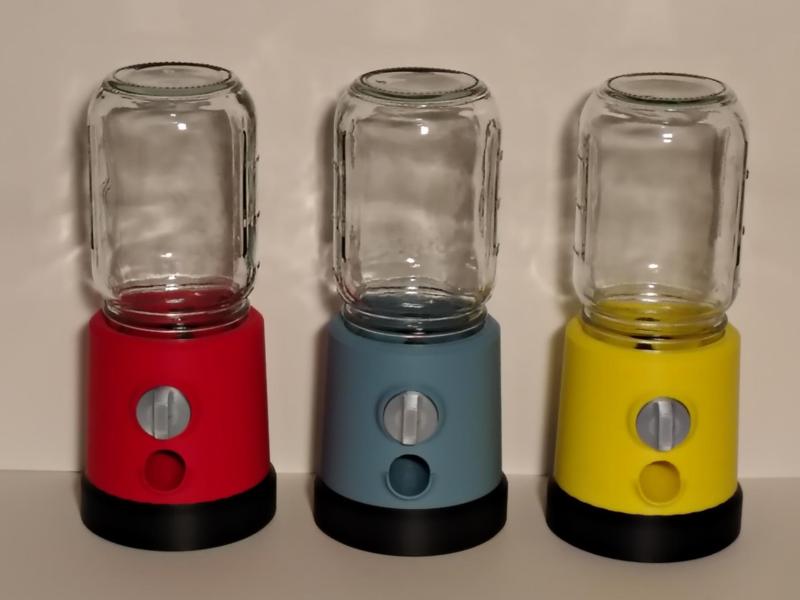 mason jar candy dispenser