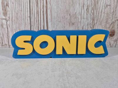 3D Sonic Logo – Customize Your Gaming Space