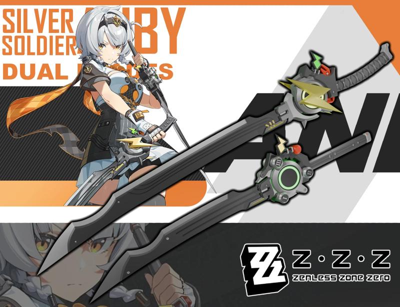 SILVER SOLDIER ANBY'S DUAL BLADES STL FILE ZENLESS ZONE ZERO