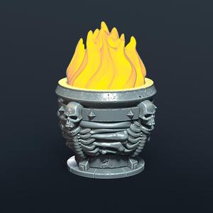 LED Skeleton Brazier