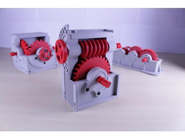 Industrial Worm Gearbox / Gear Reducer (Cutaway version)
