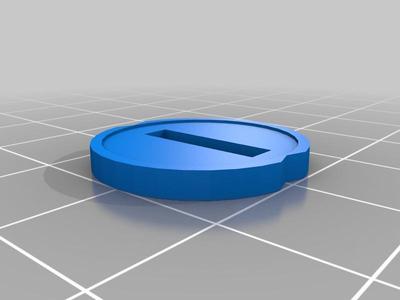 Keyforge Damage 1 Token 20mm
