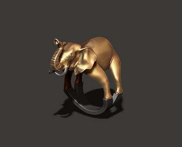 Elephant ring 3D print model