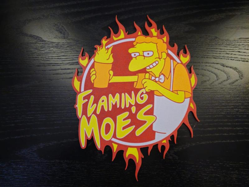 The Simpsons Flaming Moe Wall Art 