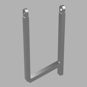 Letter U Greek Style Necklace Amulet