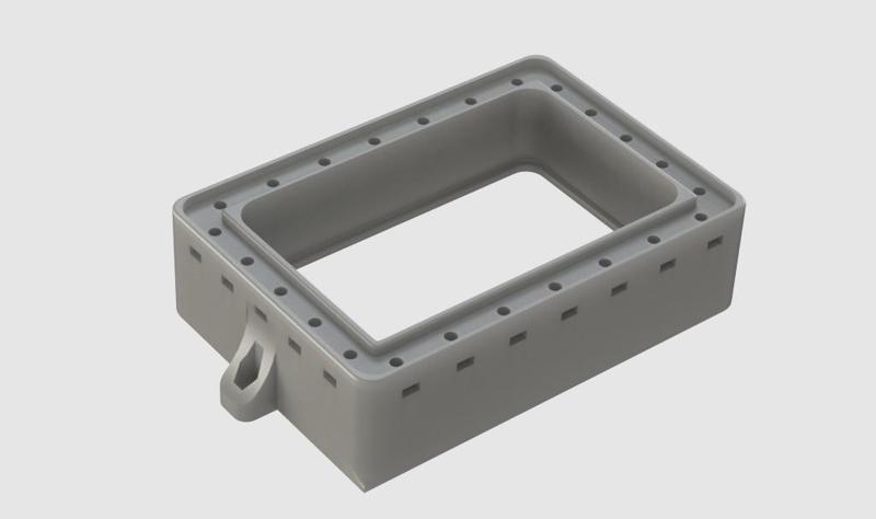FEP Resin Vat with lateral nuts - Custom version V3