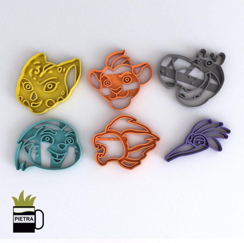 LION GUARD FONDANT COOKIE CUTTER MODEL 3D PRINT