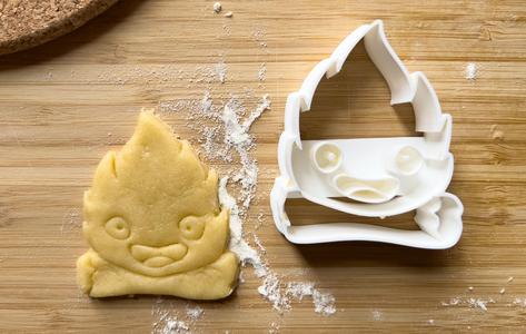 Cookie cutters, petit beurre, shortbread, and cookies inspired by "Calcifer" from Miyazaki's "Howl's Moving Castle" - Studio Ghibli