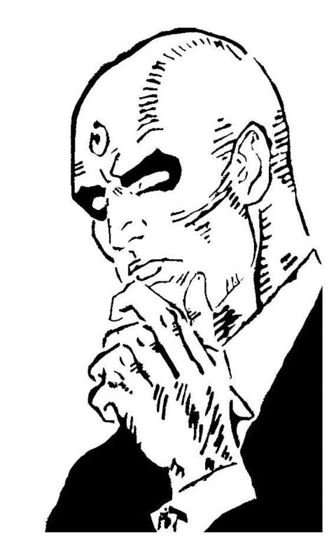 Dr Manhattan stencil