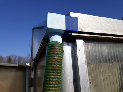 Greenhouse rain drain
