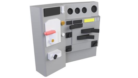 HO Scale Interior - Locomotive Cab Fixtures