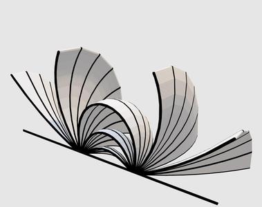 3D Field Lines of an Electric Dipole