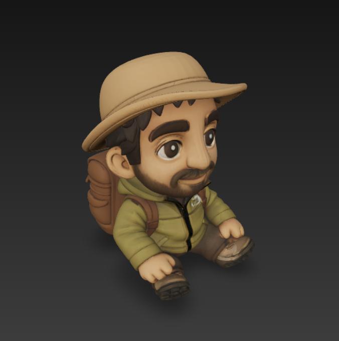 Geólogo estilo Chibi Peluche