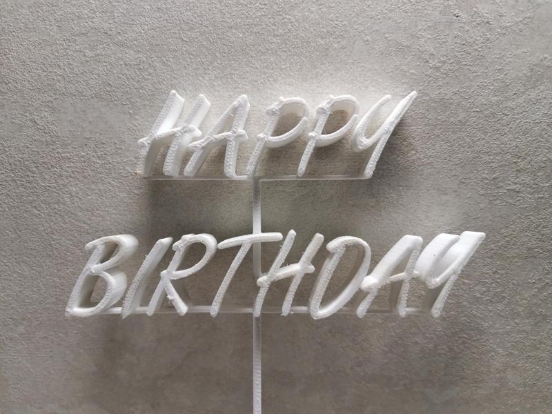 Cake Topper Happy Birthday