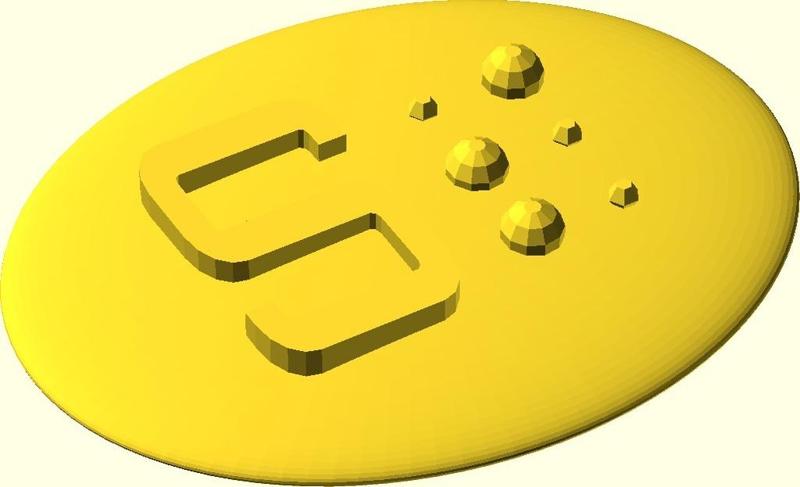 Braille Fridge Magnet