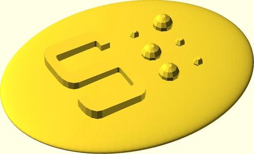 Braille Fridge Magnet