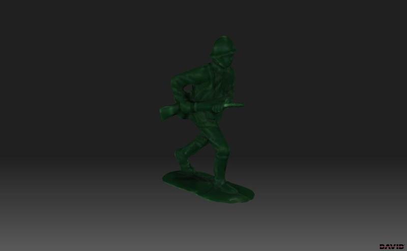 Scan of plastic soldier.