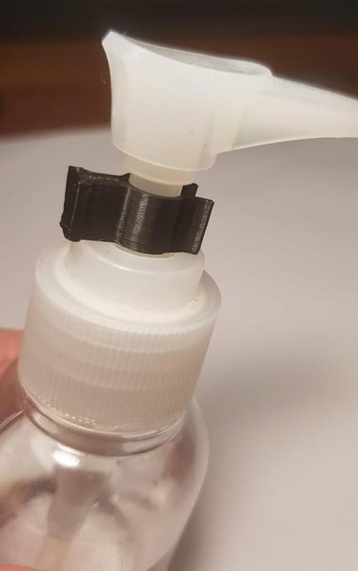 Travel Pump Bottle Squeeze Blocker