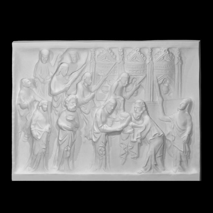Relief depicting the Adoration of the Christ Child