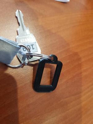 keyring for fastening to straps