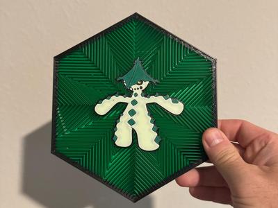 #332 Cacturne Hex Wall Art