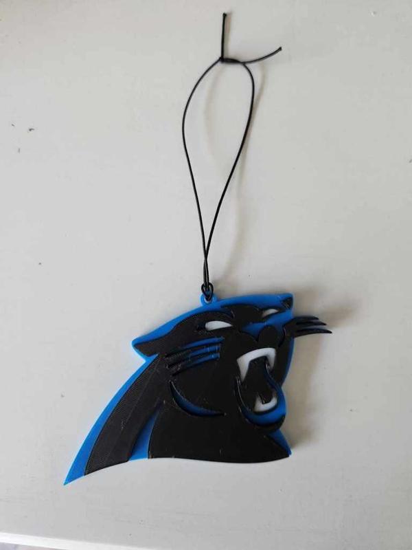 Carolina Panthers Car Rearview Mirror Ornament
