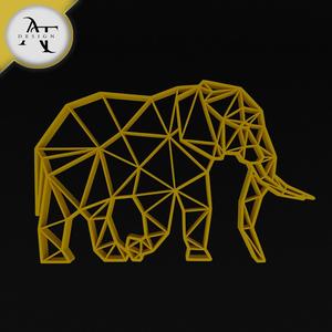 Elephant - Geometric - 2D Wall Art Decor