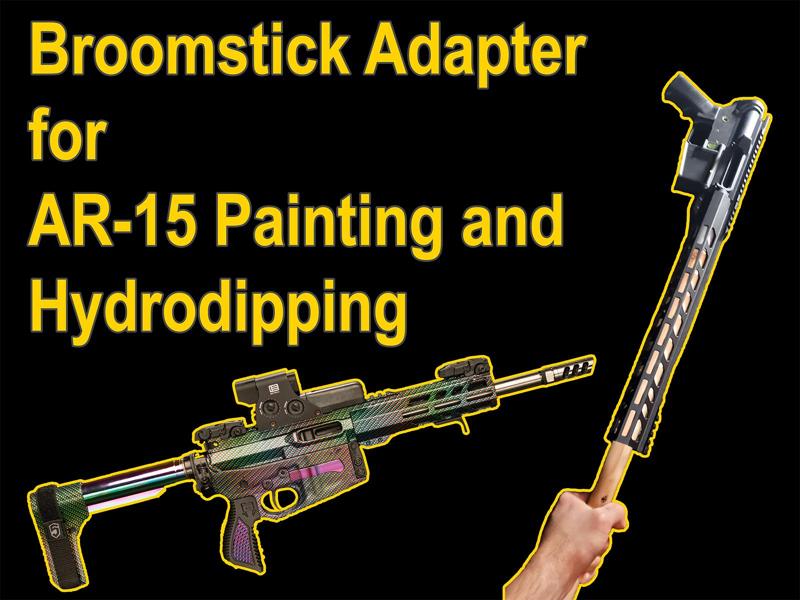 Broomstick Adapter for Painting/Hydrodipping AR Platform