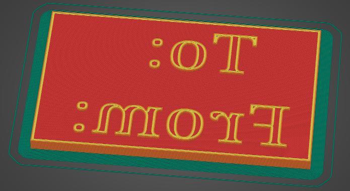 Christmas TO: From: Stamp