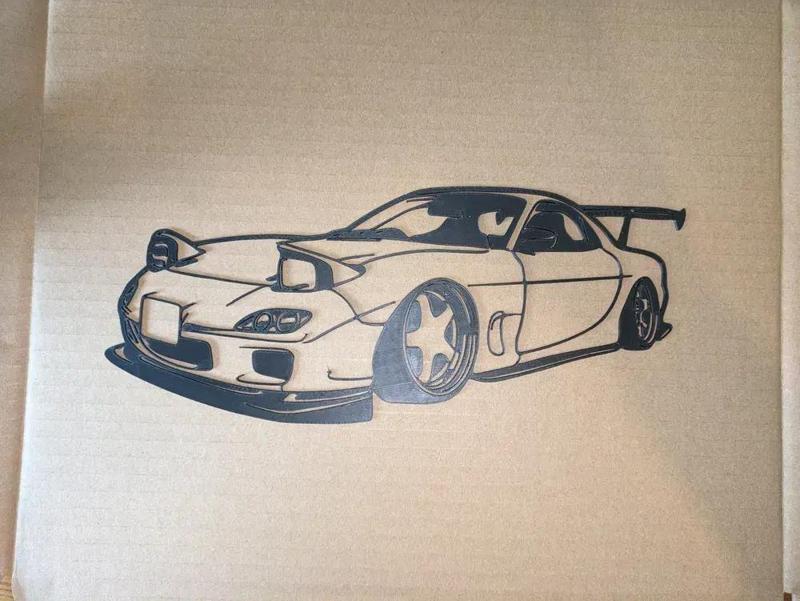 Mazda RX7 silhouette