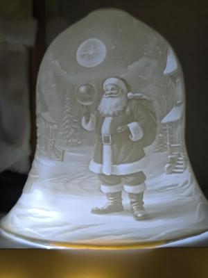 Lithophane Glocke Santa 3