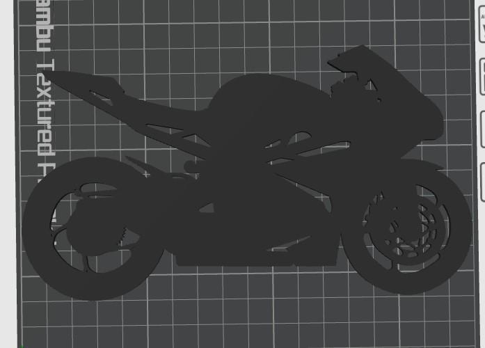 2D Silhouette einer Triumph Daytona 675R