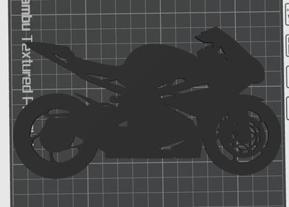 2D Silhouette einer Triumph Daytona 675R