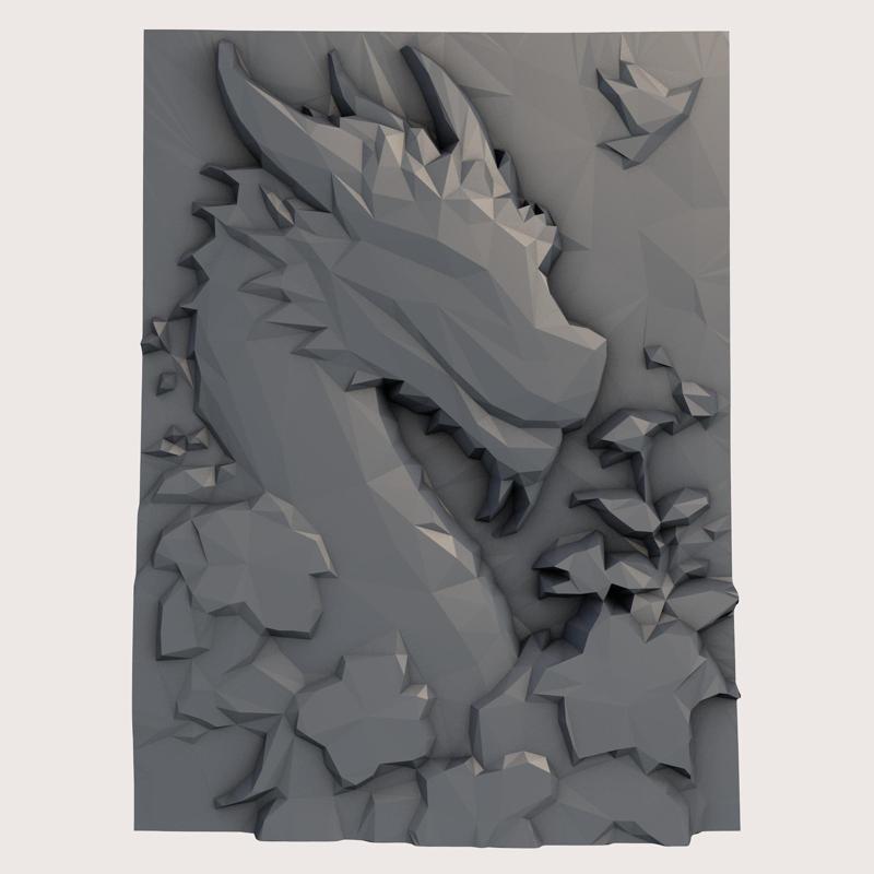 Dragon low poly