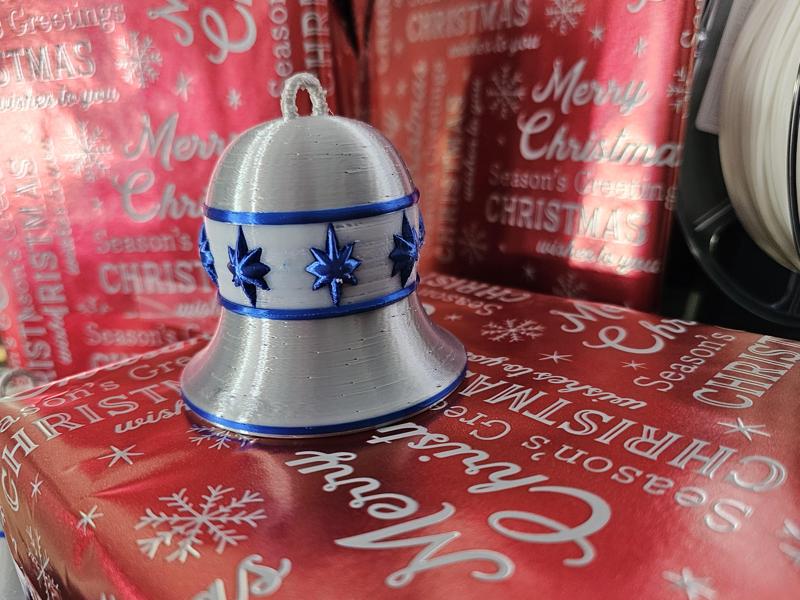 multicolor bell ornament