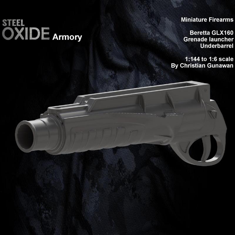 Miniature firearms Beretta GLX160 grenade launcher underbarrel