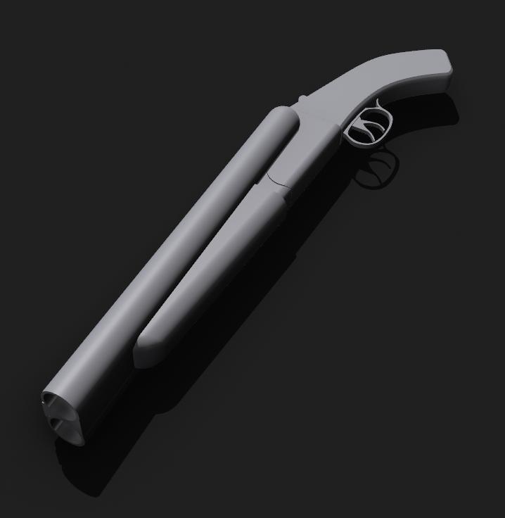 Double Barrel Shotgun(PropGun) 1/1 Size